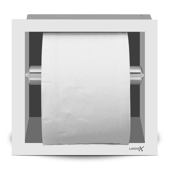 Looox WC Rolhouder vierkant, kleur wit Top Merken Winkel